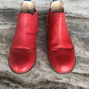 Mini-Boden red leather Chelsea Boots